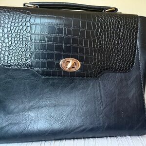 Black laptop bag